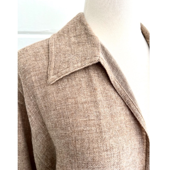 Vintage ZORAN 100% Light Weight Wool Minimalist Over Shirt Open Jacket- O/S - Picture 2 of 8